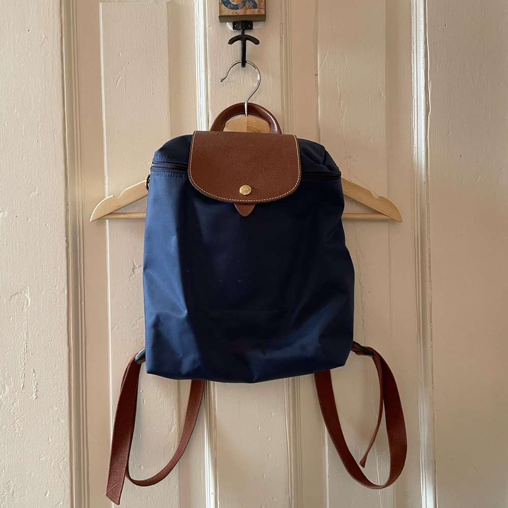 Le Pliage Backpack in color Navy